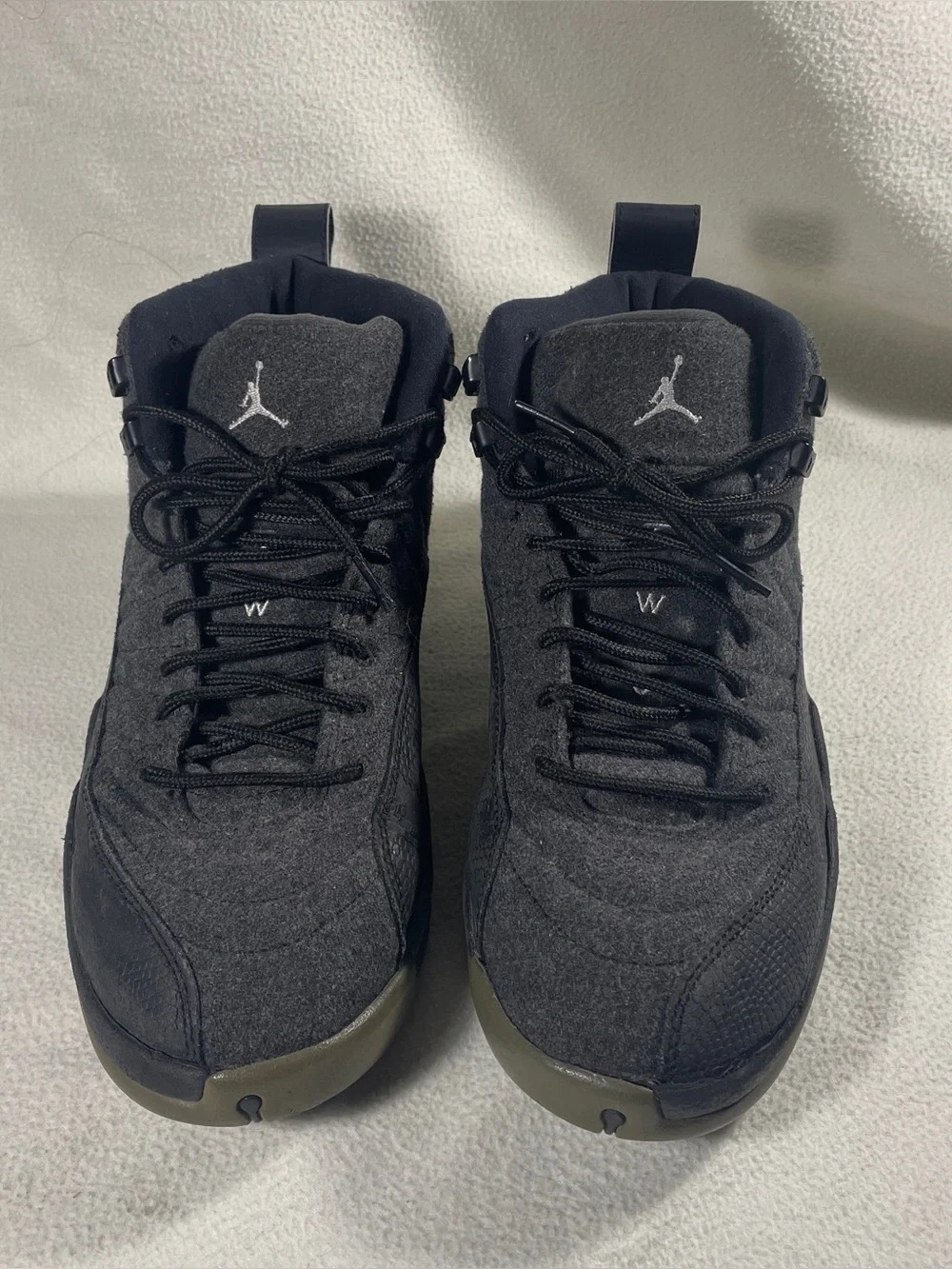 Nike Air Jordan 12 Retro Wool Dark Grey Mens Size 10 852627-003